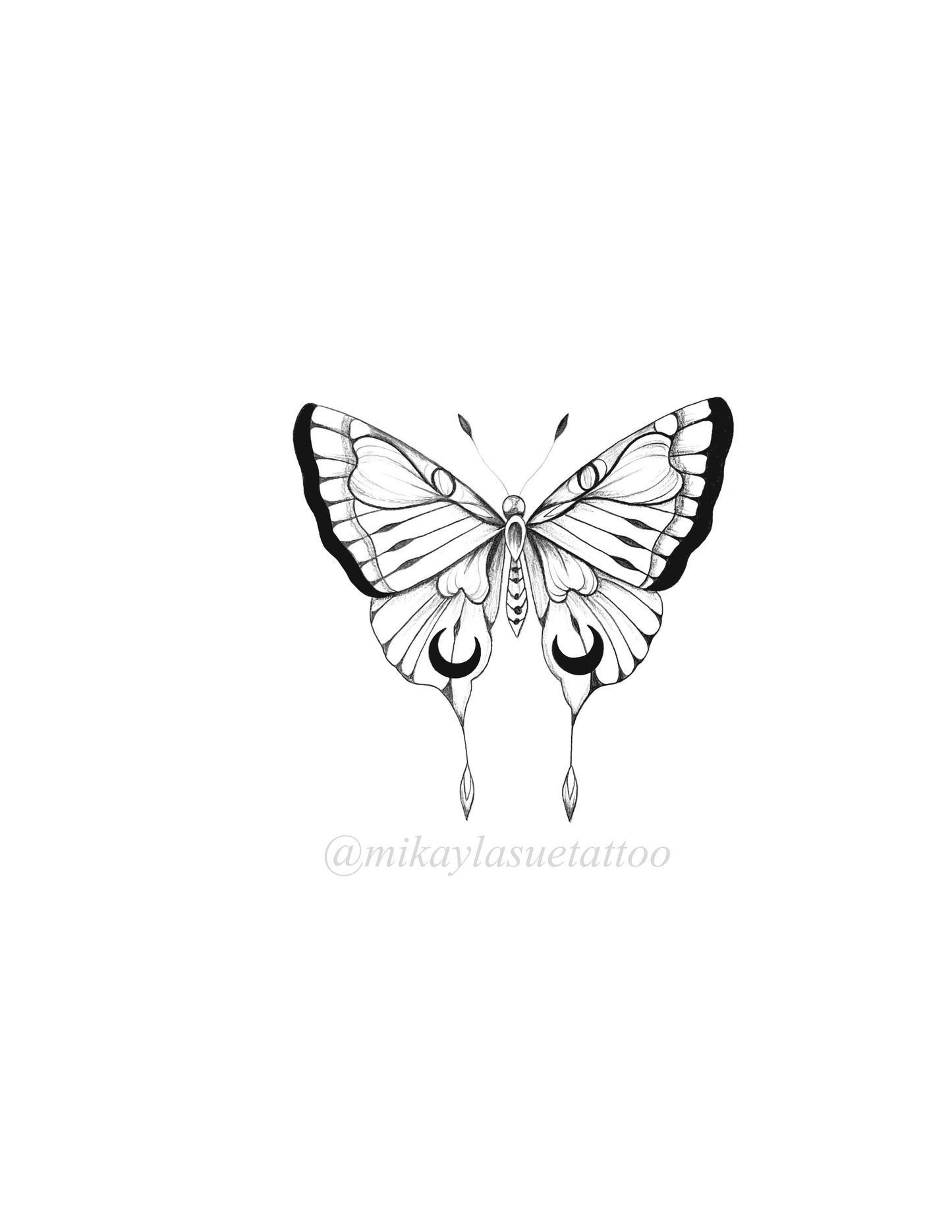 MIKAYLA : Bleeding Hearts Butterfly - $520