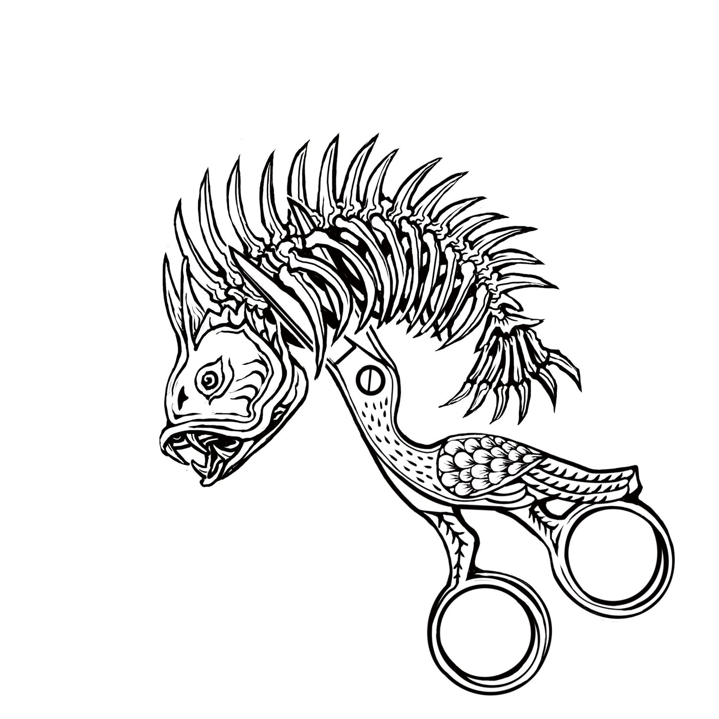 XIAOQING : Scissor Series Mean Fish II : $400-$650