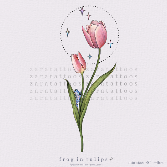 ZARA : Frog in Tulips - 4 Hours