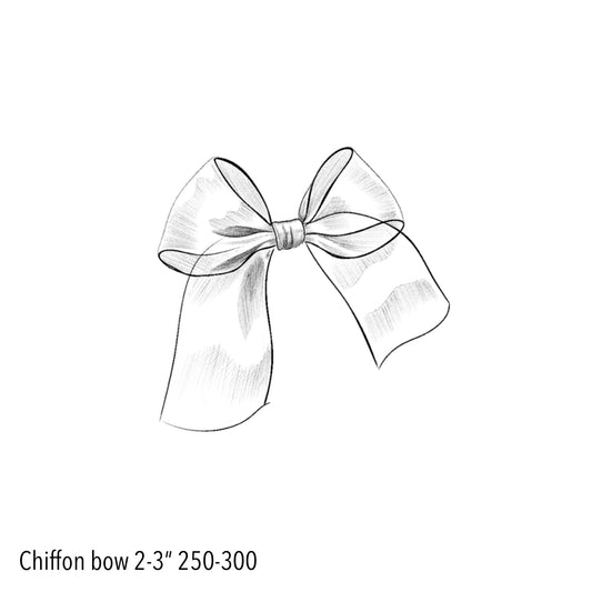 VICTORIA : Chiffon Bow : $250 - $300