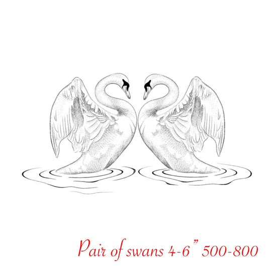 VICTORIA : Pair or Swans : $500-$800