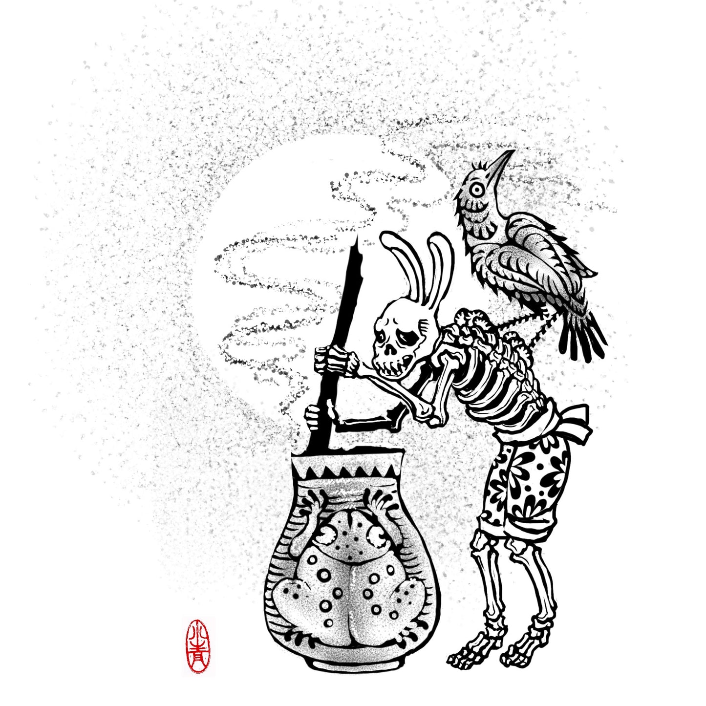 XIAOQING : Ghost Bunny Pounding Medicine : $550-$650