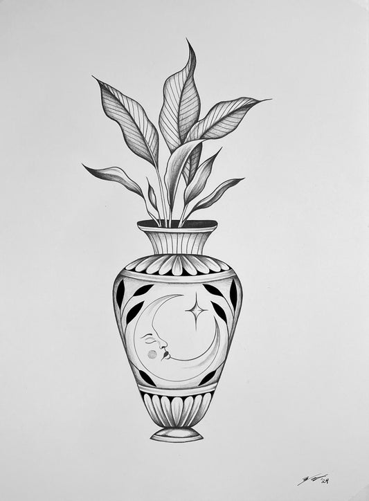 MIKA : Moon Vase : $750