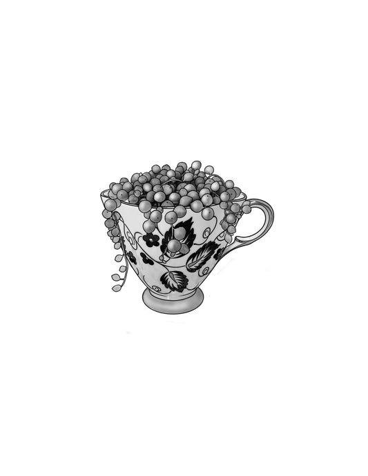 STEPHEN : String of Pearls Teacup : $500+