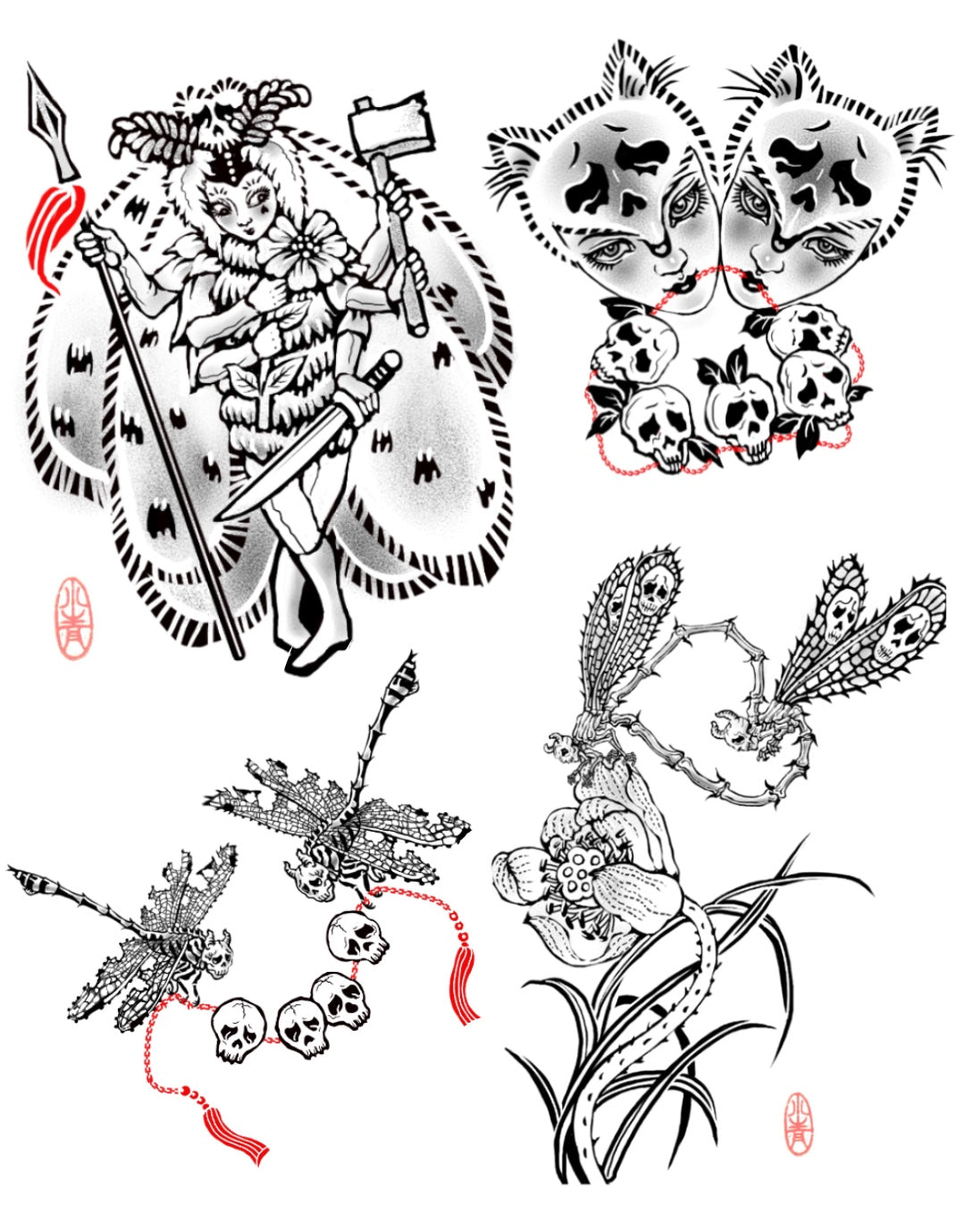 XIAOQING : Ghost Dragonflies : $450-$650