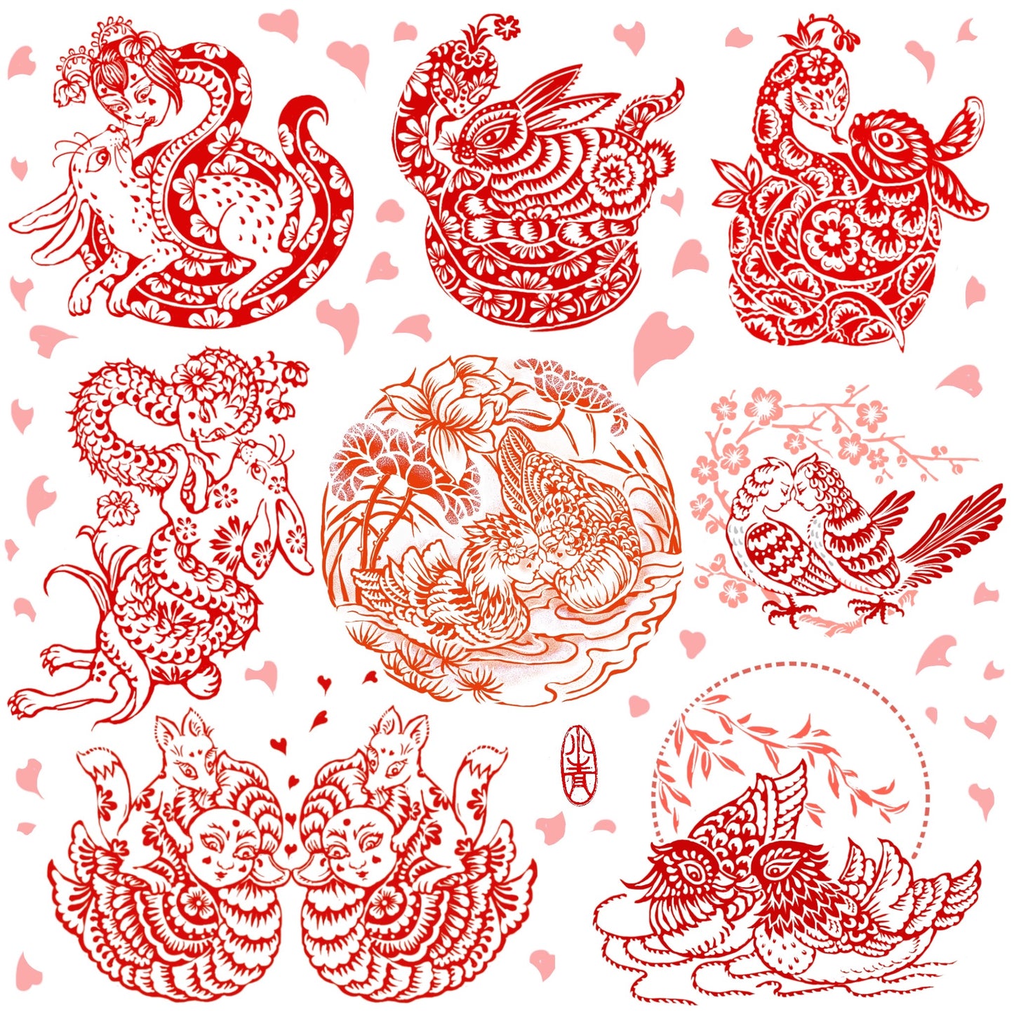 XIAOQING : Valentine's Day - Four Snakes One Bunny III : $450-$650