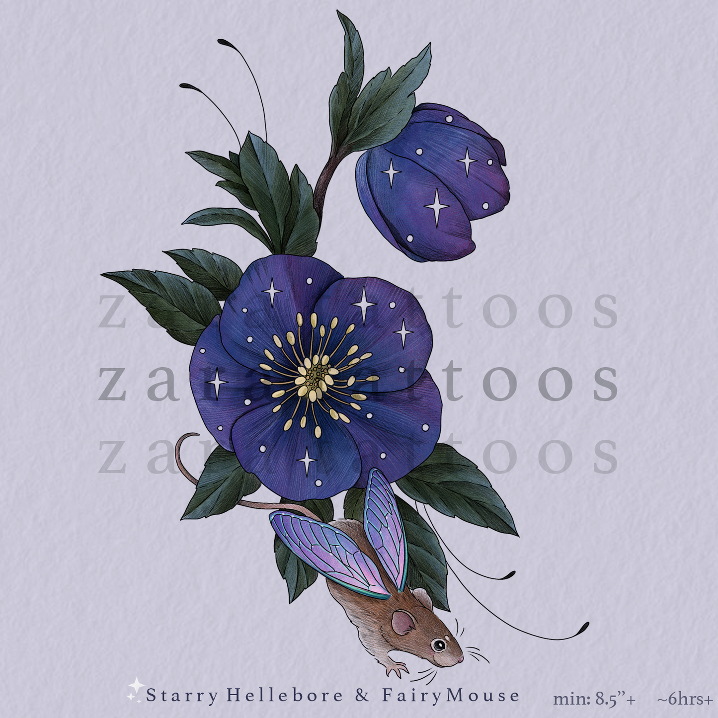 ZARA : *Starry Hellebore & Fairy Mouse - $1500