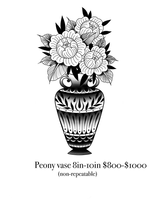LIV : Peony Vase: $800 - $1000